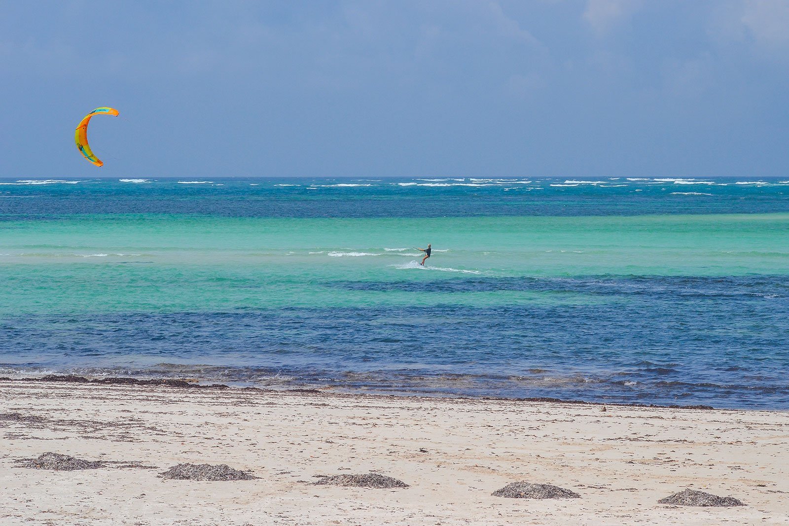 Kenia Spiaggia Kitesurf Bassa marea